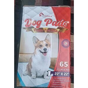 Tolobeve Puppy Pee Pads Training Pads, Large 22in x 22in, 65 Count Disposable